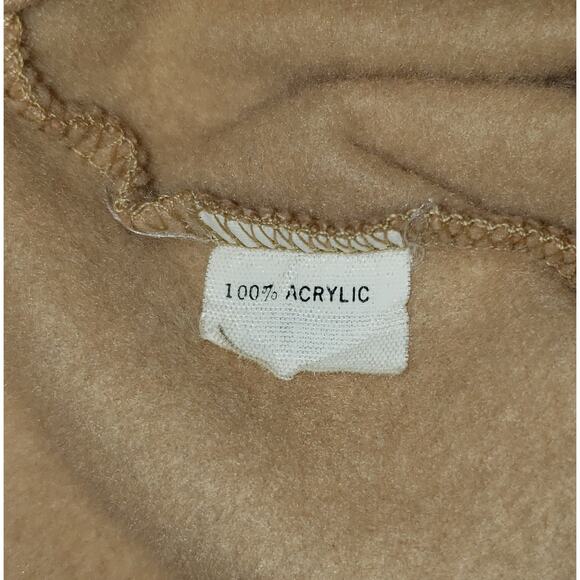 Honey Cropped Tan Cardigan M/L Sailor Collar Lace Cream Buttons Dolman Sleeve - Picture 5 of 9